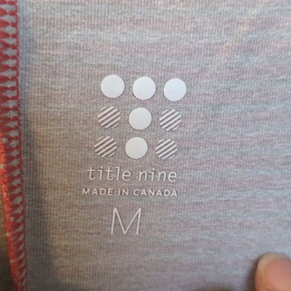 Title Nine Striped Tank Dress Guava Sz M - Picture 7 of 10